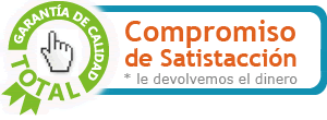 Compromiso de satisfacción, le devolvemos el dinero